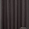 Waffle Weave Polyester Shower Curtain, Black