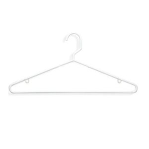 Plastic Hanger, White, 144/cs