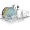 Dish Drain Set, White