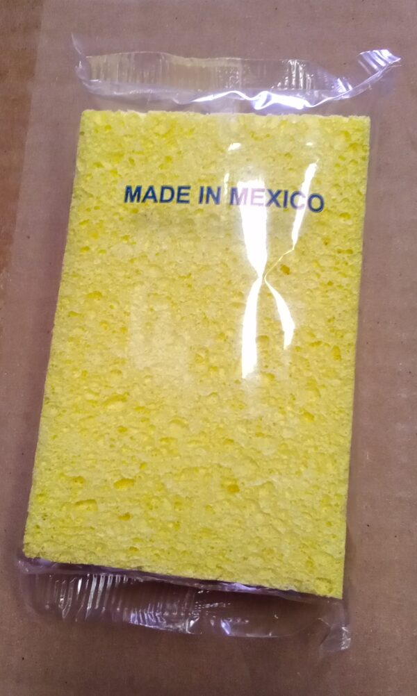 Yellow Cellulose Sponge, 4.5x3x.75, Individually Wrapped, 72/cs